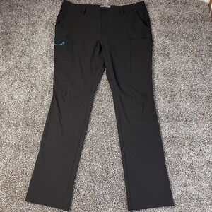 Amazon Pants Men's Size L 34-36 Black Luly Yang Cargo Stretch Workwear Uniform